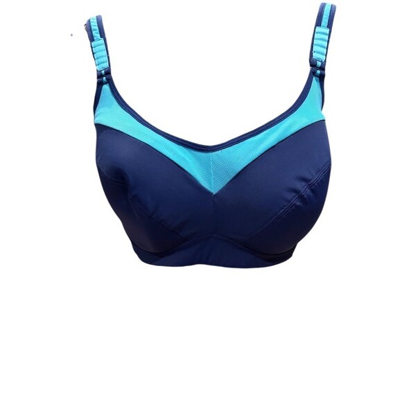 Adore Me Other - Adore Me Sports Bra Womens 38DDD Blue Colorblock Full Coverage Support